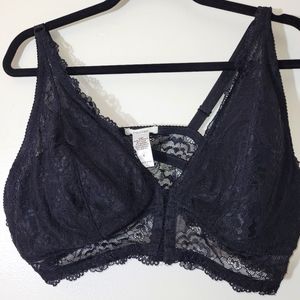 Black Lace Front Closure Bralet size 3 from Maurices